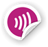 Obrázek NFC štítek 35mm symbol vln, více barev