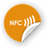 Picture of NFC sticker 35mm with text, more colors