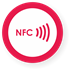 Obrázek NFC štítek 50mm lemovaný, více barev
