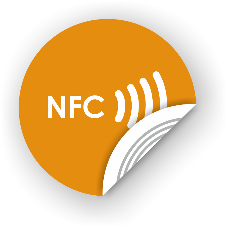 NFC tag sticker Stock Vector