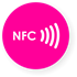 Obrázok pre výrobcu NFC sticker 50mm neon, more colors