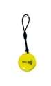 Obrázok pre výrobcu Epoxy keyfob with NFC logo Round shape Lime