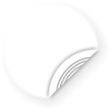 Obrázek Bílý NFC štítek, 25mm, Ultralight