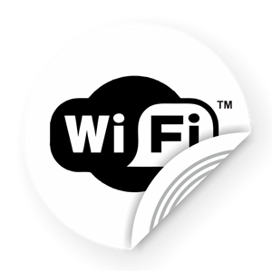 Picture of NFC Sticker 50mm with WiFi logo